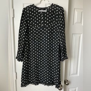 J Crew Collection Star Print Silk Shift Dress